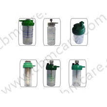 Oxygen Breathing Humidifier Bottles for Medical Gas Oxygen Delivery System.